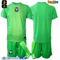 Maglie da calcio Francia Portiere Seconda Maglia Bambino Mondiali 2026  Manica Corta + Pantaloni corti)